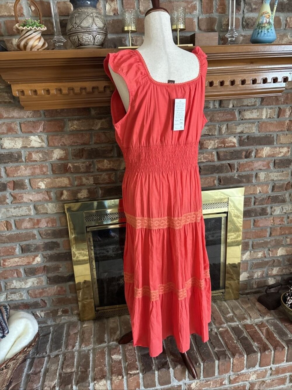 speed control new york dress Coral Maxi Size 3X NWT - Picture 3 of 8
